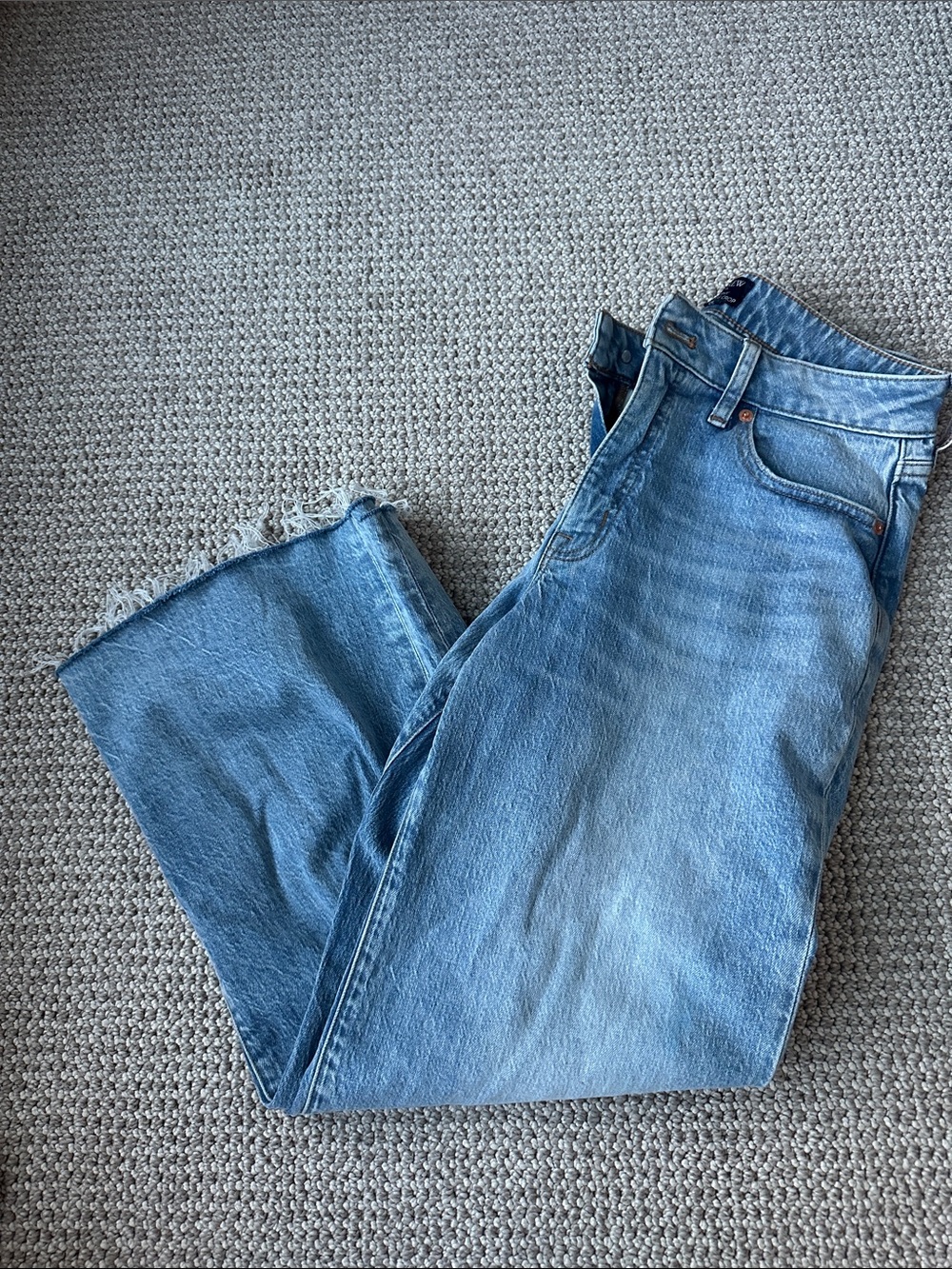Women’s J Crew Curvy Wide-Leg Crop jeans